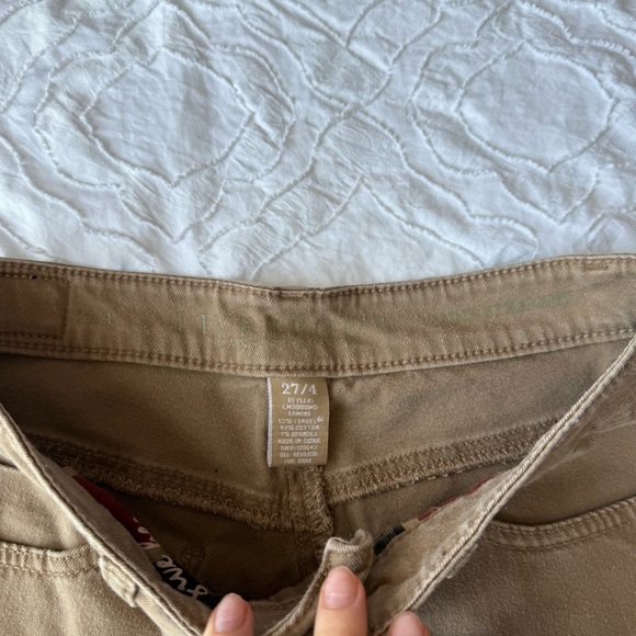 Liverpool Jeans Company Tan Straight Leg Pants Khaki - Picture 9 of 9